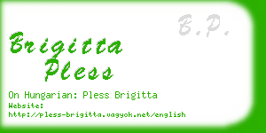 brigitta pless business card